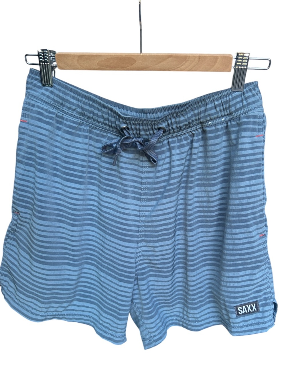 SAXX Oh Buoy 2N1 Blue Swim Shorts BallPark Pouch DropTemp Cooling Liner Size M